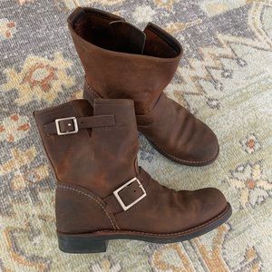 Red wing engineer boot women’s 8 style 3356 brown leather